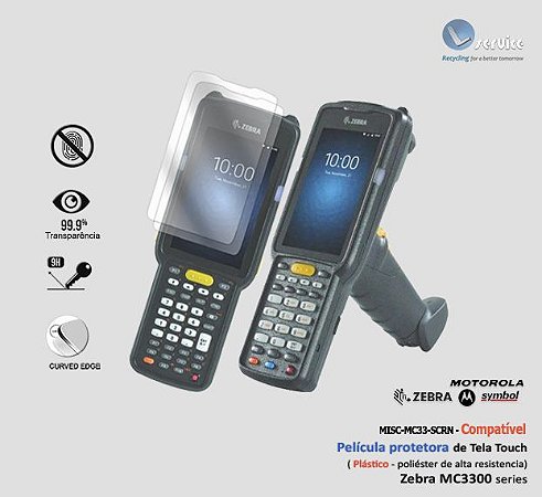 Película protetora Tela Touch Zebra MC3300