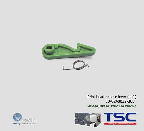 Trava do Mecanismo da cabeça TSC ME240, ME340, TTP-2410/246