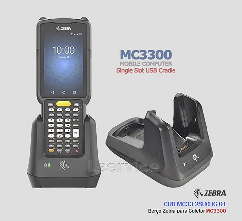 *Berço de carga e comunicação Zebra MC33 (+Fonte e cabos)