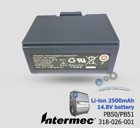 Li-ion Battery Intermec PB50, PB51