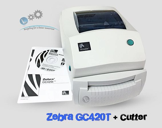 Impressora de etiquetas Zebra GC420T + Cutter