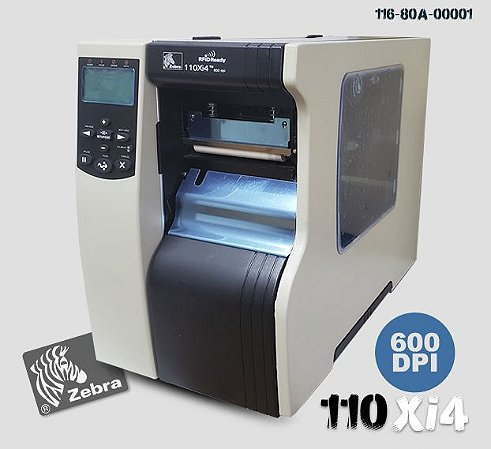 Impressora Zebra 110Xi4, 600dpi