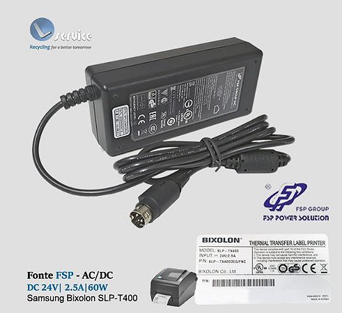 Fonte 24V Bixolon SLP-Tx400 series (OEM)