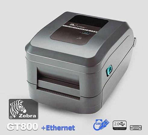 Impressora de etiquetas Zebra GT800 com rede ethernet - Lservice peças