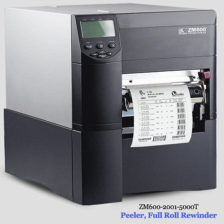 *Impressora Zebra ZM600 +PeeL OFF e Rebobinador Full