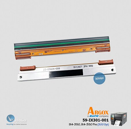 Cabeça Térmica Argox IX4-350/ IX4-350Pro (300Dpi)