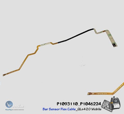 thumbnail image 2 of Zebra QLN420 Mobile Printer Bar Sensor Flex Cable – Genuine Replacement Part PN:P1046224 2 of 6