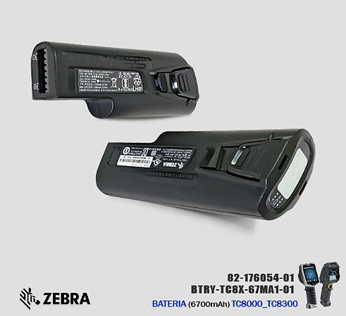 Bateria Zebra para coletor TC8000, TC8300