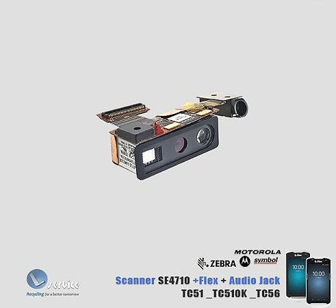 Scanner SE4710 Flex audio Jack Zebra TC51, TC56