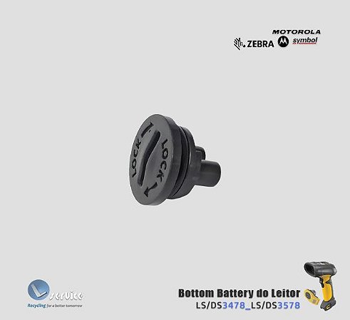 Bottom Battery do Leitor Zebra Symbol LS3478-DS3578