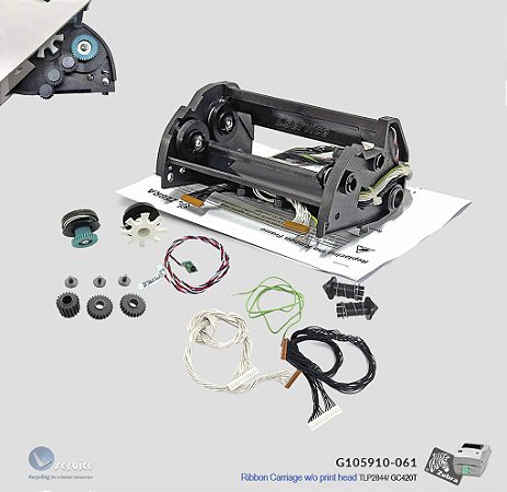 Carro do Ribbon Zebra GC420T, TLP2844