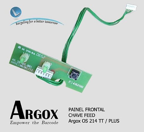 Painel Frontal Chave feed Argox OS 214TT e PLUS