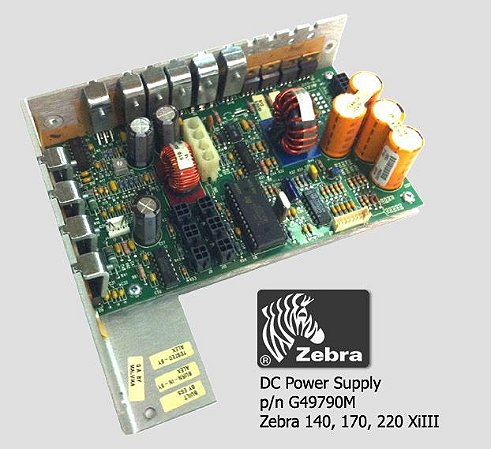 Placa Fonte DC Zebra 140,170,220 XiIII - G49790M