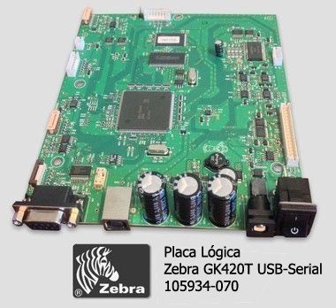 Placa Principal Zebra GK420 (USB-Serial)