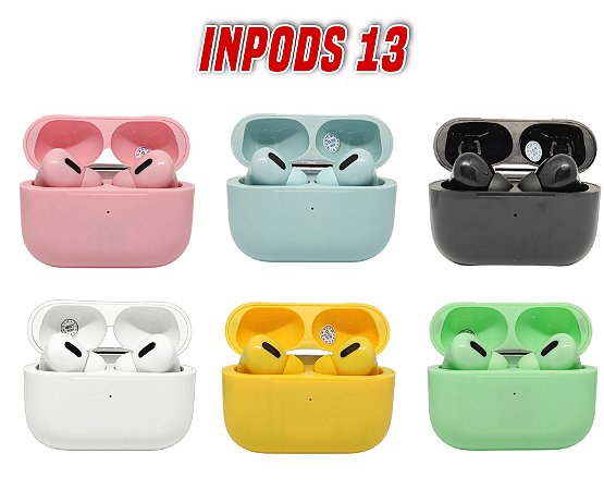 Fone de ouvido bluetooth i13 colorido - Casa dos Fones