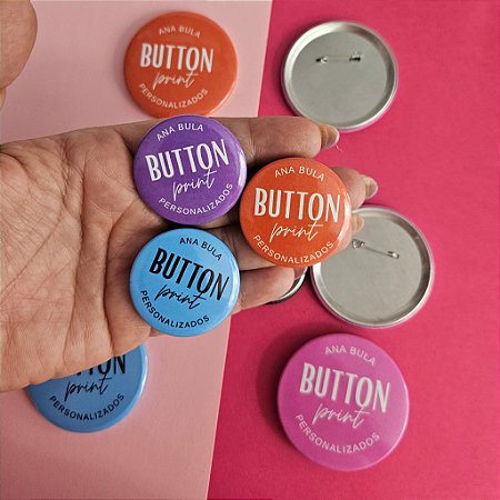 Bóton alfinete 55mm