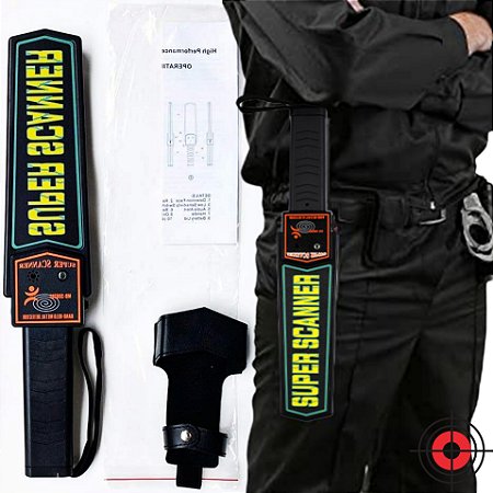 Detector de Metal Super Scanner para Segurança e Revista