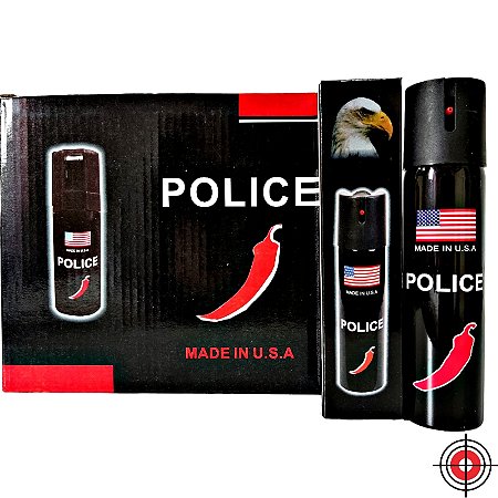 ATACADO Caixa com 10 Spray de Defesa POLICE U.S.A 110ml