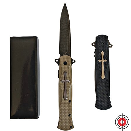 Canivete Tático Iron Cross G10