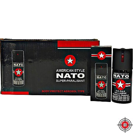 ATACADO Caixa com 10 Spray de Defesa AMERICAN NATO CS-GAS 40ml