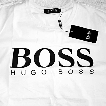 Camiseta Hugo Boss Branca Masculina L - Déjà Vu Importados