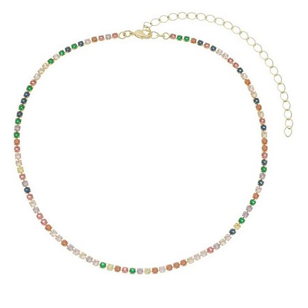 CHOCKER ZIRCÔNIAS COLORIDAS.
