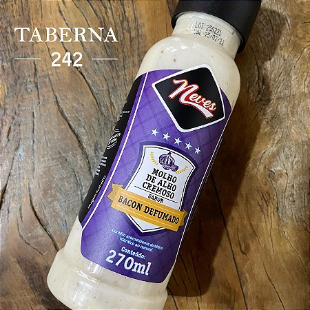 Molho de Alho Cremoso Sabor Bacon Defumado