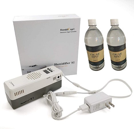 Kit Int -Umidificador Eletrônico De Charutos S1+2Águas Cigar Mist