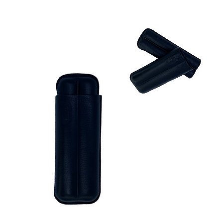 PORTA CHARUTO DE COURO - 2 CHARUTOS M