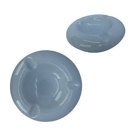 CINZEIRO PORCELANA P/ 3 CHAR. BRANCO LISO