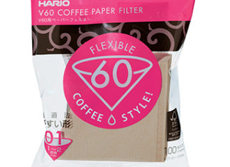 Filtro de papel branco para Hario V60 01 - 100 un