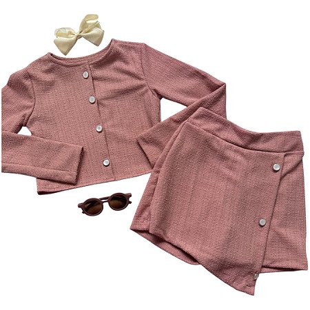 Conjunto tweed juvenil