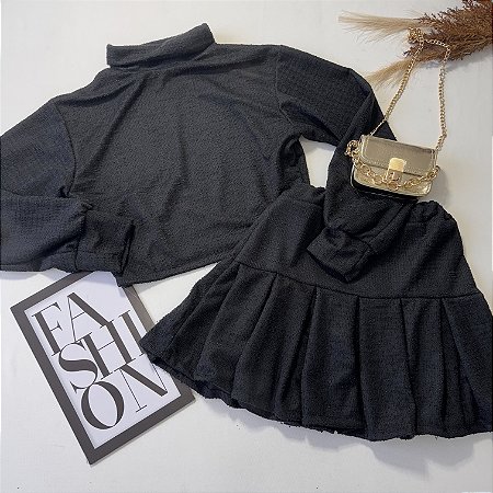 Conjunto saia plissada