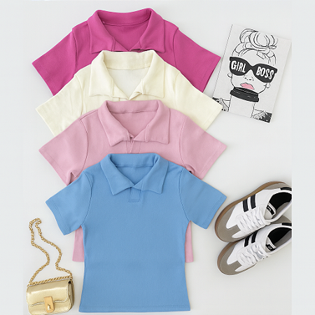 Blusa com gola estilo polo