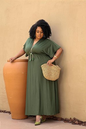 Vestido fluid verde.