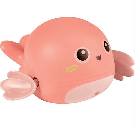 Brinquedo de banho Buba baleia rosa
