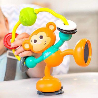 Brinquedo Macaco de Atividades com Sucção na Base pro Cadeirão