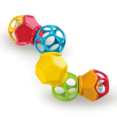 Chocalho Clicky Twister Easy Grasp Rattle Oball