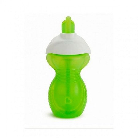 Copo com canudo Click Lock Munchkin Verde