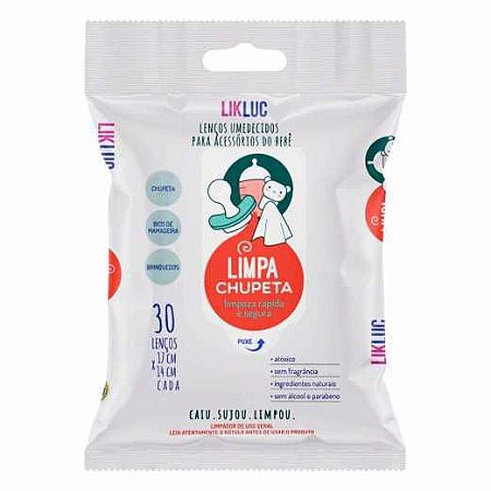 Limpa Chupeta LikLuc – Lenços Umedecidos Higienizadores