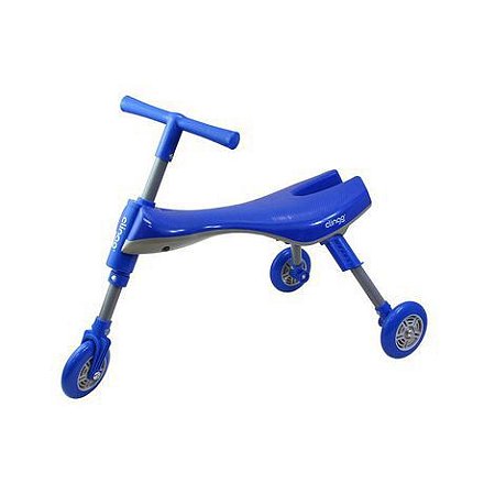 Triciclo Infantil Dobrável (Azul/Cinza)