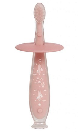 Massageador de Gengiva em Silicone com ventosa Rosa