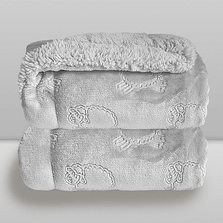 Cobertor Infantil Plush 0,90X1,10 Ferrete Cinza