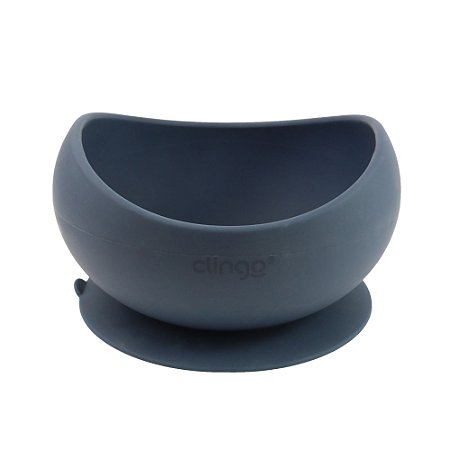Bowl Flex em Silicone com Ventosa Azul Clingo