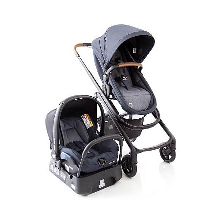 Carrinho Travel System Lila CP² TS Trio - Essential Graphite Brown