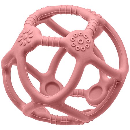 Mordedor Bola em Silicone Buba Rosa