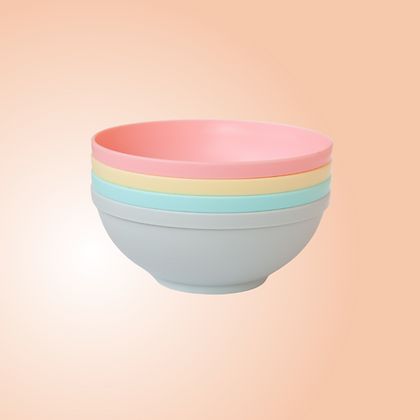 Conjunto Bowl com 4 unidades Sana Babies – Rosa Pastel