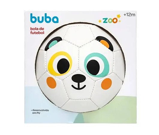 Bola de Futebol para bebê Bubazoo Panda (12m+) - Buba