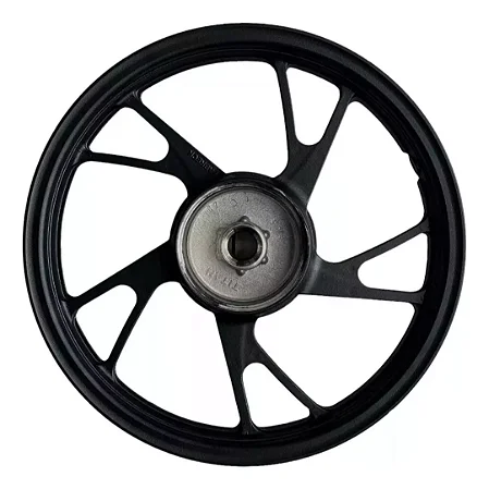 Roda Pé De Galinha Traseira Cg 150/160 Titan - Preto