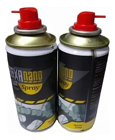 Kit Com 2 Graxas Nano Spray Ep2 Lubrificante Corrente Motos